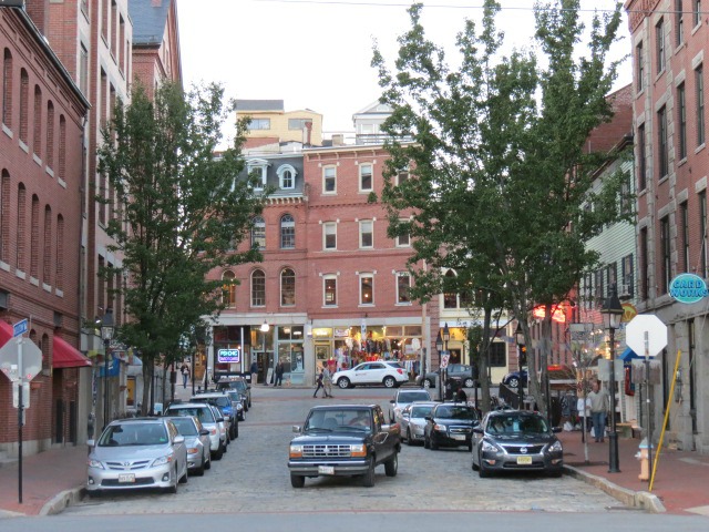 The streets of Portland, Maine.