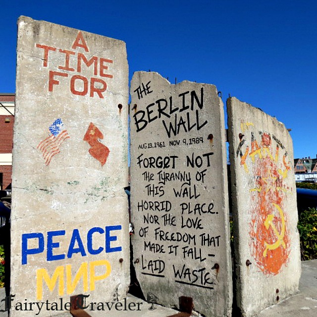 I was surprised to see a piece of the Berlin Wall in Portland, Maine. A bonus for me for the day! Very cool. by Christa Thompson