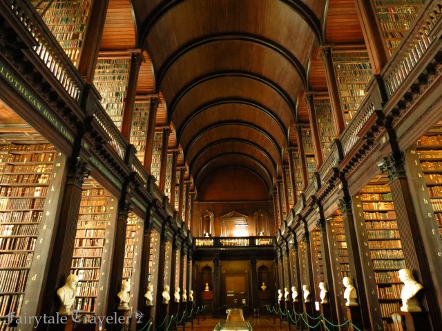The Long Library at Trinity College where Bram Stoker attended school and athletic programs. By Christa Thompson