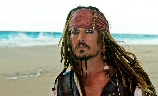 The lovely Captain Jack Sparrow from Disney's Pirates of the Caribbean movies.