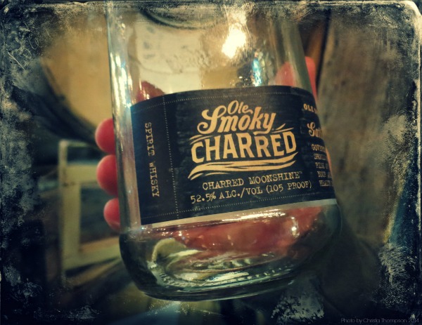Ole Smoky's newest baby, Charred. After the shine is distilled it sits in whiskey barrels so the flavor sets in from the wood. I haven't tried it yet. When I was there they were all barreled up ready to ship to Knoxville where they bottle it and ship it back to sell. Who know's maybe I'll get a surprise in the mail *wink wink