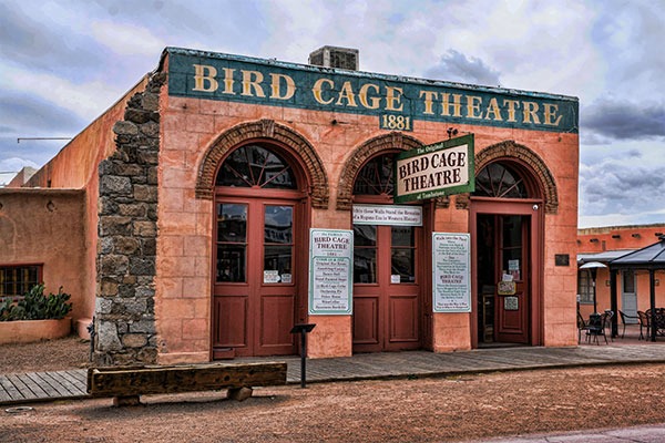 The famous Bird Cage Theatre