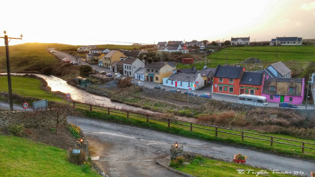 The view of Doolin Village from our room. Yes, that's the tiniest village! You can walk to dinner and enjoy traditional Irish music in the pub. It's perfect!