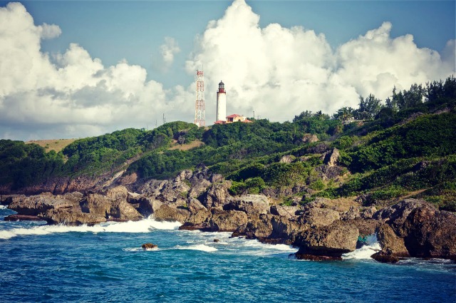 The lighthouse at Ragged Point.