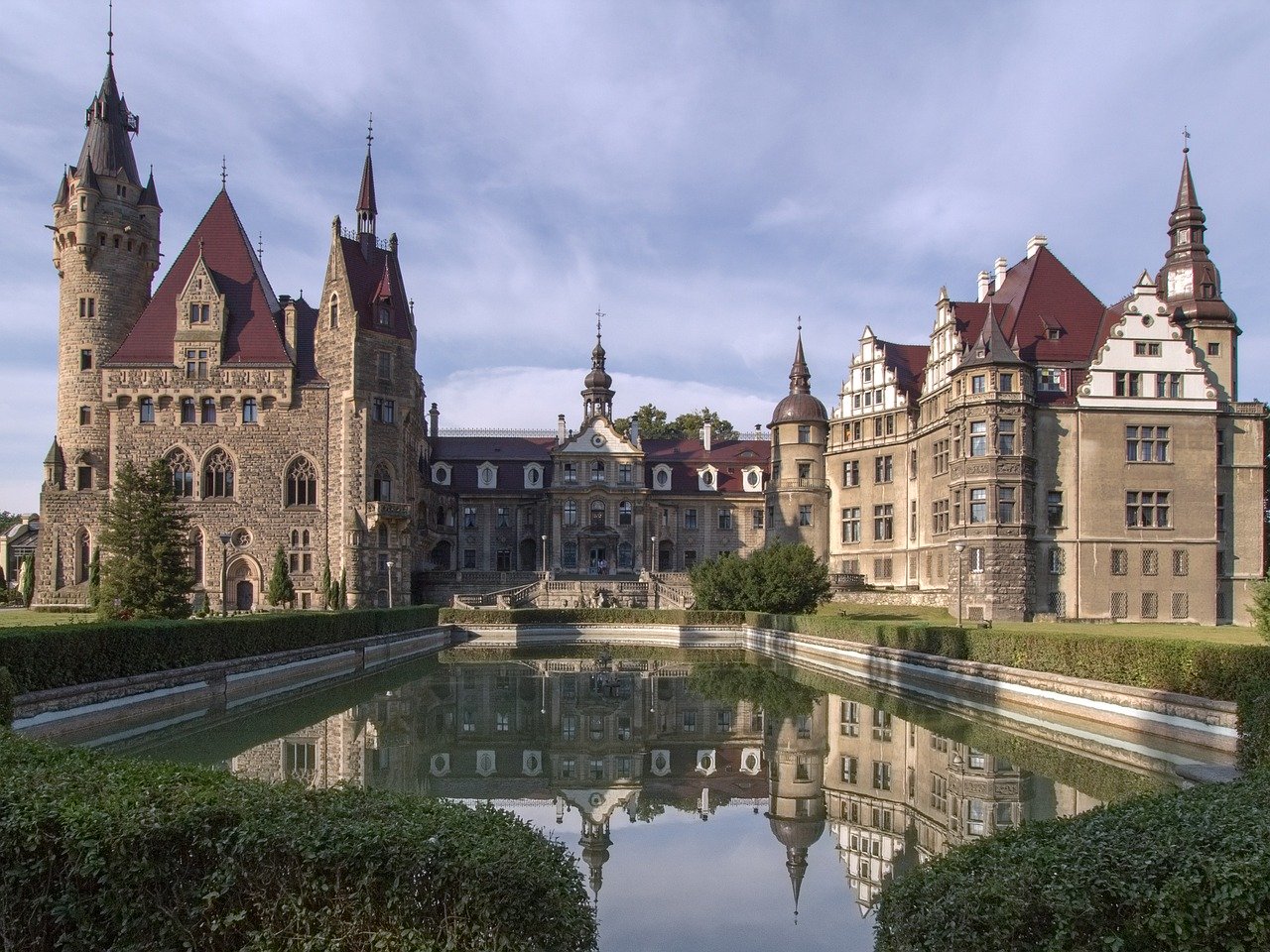 Exterior of Moszna Castle, Cinderella's Castle