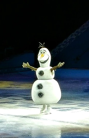 Olaf Frozen on ice