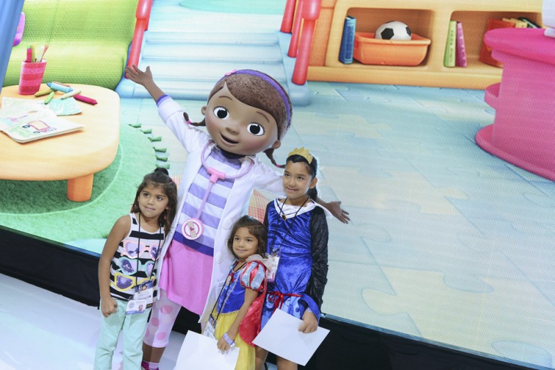 D23 EXPO - Doc from Disney Junior's imaginative animated series "Doc McStuffins" steps out to make her official debut and greet young fans at Disney's D23 Expo, the ultimate event for Disney fans at the Anaheim Convention Center in Anaheim, California (August 11). (D23 EXPO/Matt Petit) DOC MCSTUFFINS