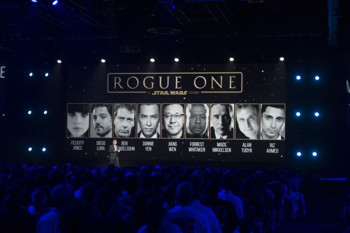 cast Lineup for Rogue One 