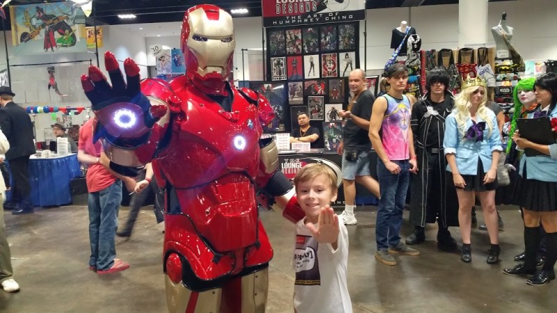 Kid Friendly with Iron Man Tampa Bay Comic Con