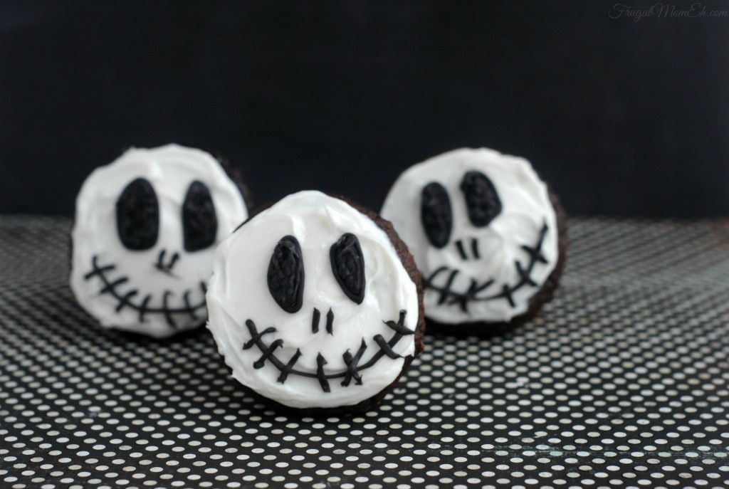 Halloween Recipes Jack Skellington Cupcakes 