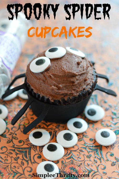 Halloween Recipes Spooky Spider Cupcakes 