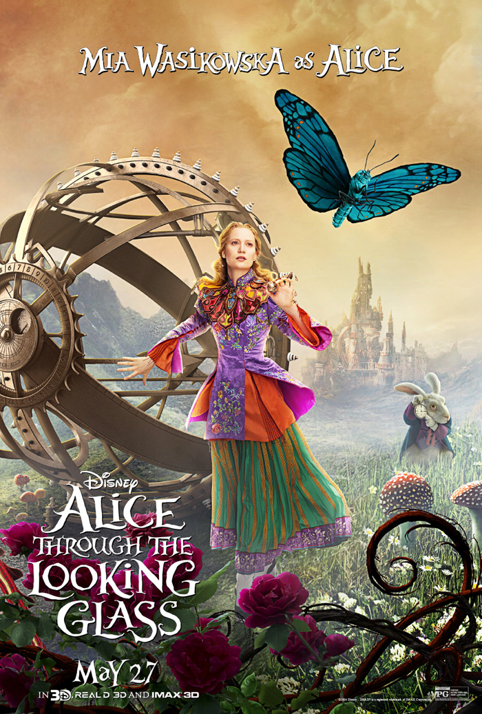 Alice, Alice through the looking glass poster