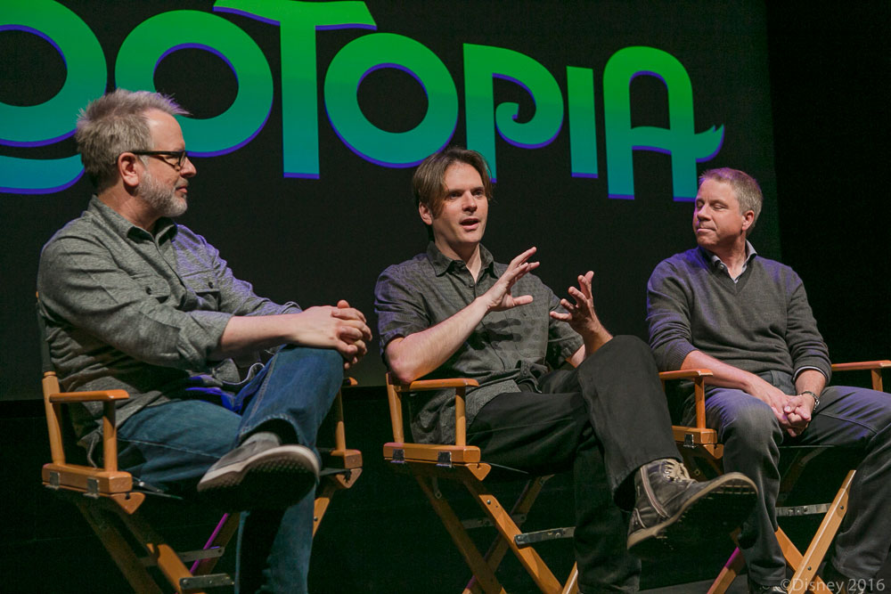 Rich Moore, Christa Thompson, Bryon Howard, Clark Spencer, Zootopia, Interview with the filmmakers of zootopia 