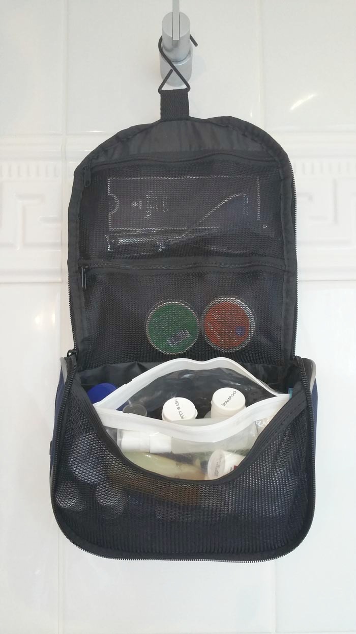 how to, pack toiletries, toilettree, toiletry bag, review