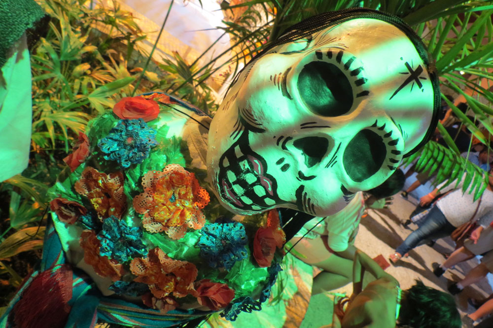 Day of the Dead vacation, Xcaret, Mexico, dia de los muertos, skeleton