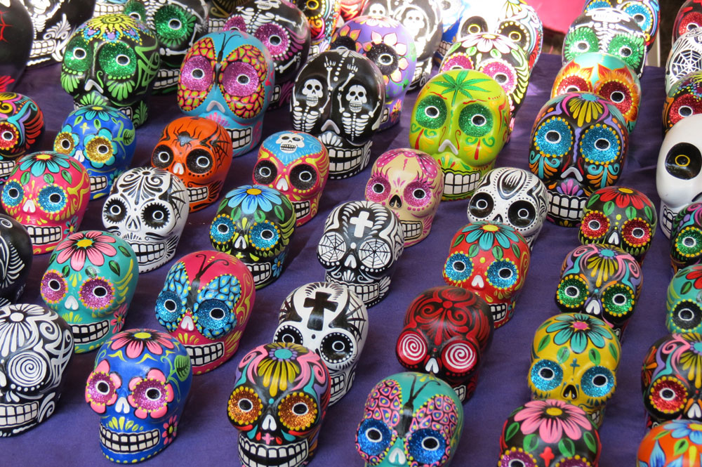 Day of the Dead vacation, Xcaret, Mexico, dia de los muertos, sugar skulls