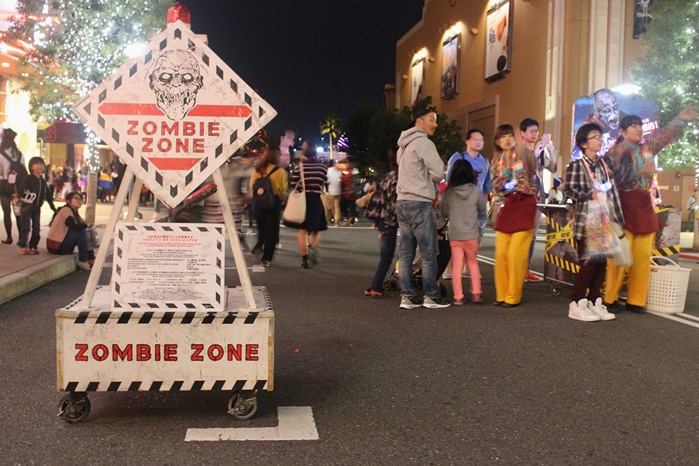 USJ Halloween 2016 zombies, Halloween at Universal Studios Japan