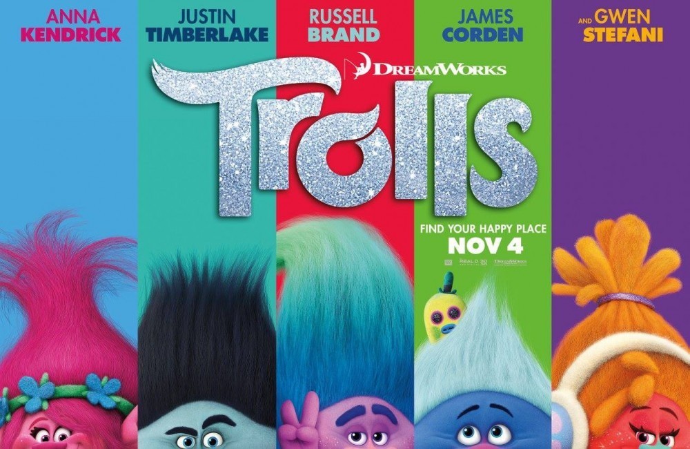 trolls poster, trolls movie