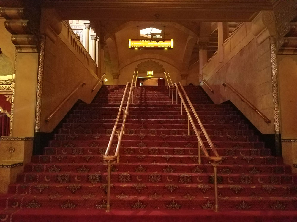 Stairs leading to theater / Photo Copyright Christa Thompson 2016