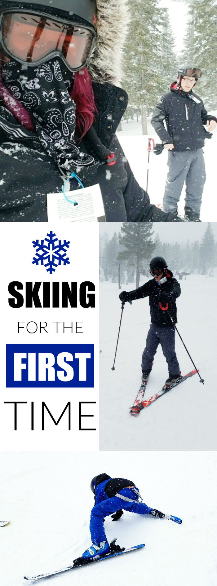 skiing for the first time