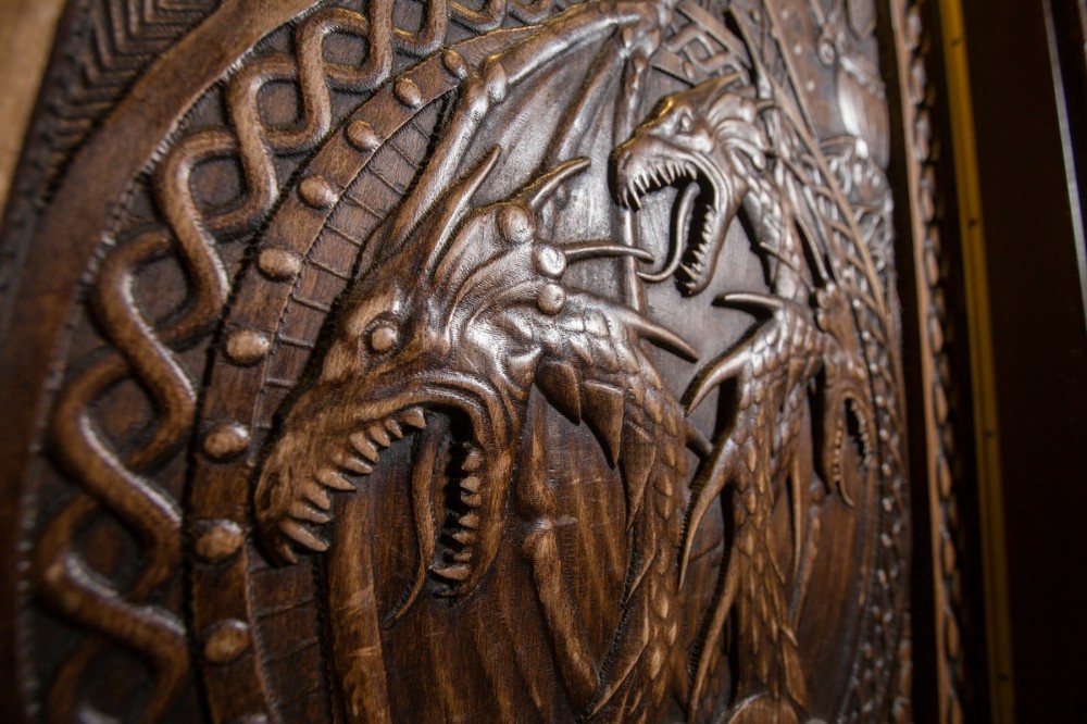 These Doors Were Carved from Fallen Trees for Game of Thrones