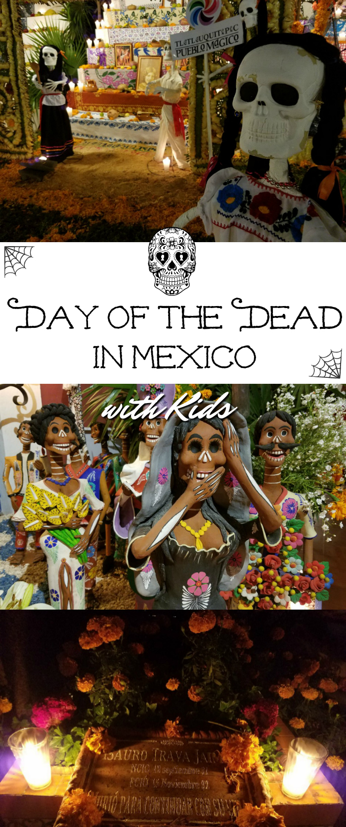 Day of the Dead in Mexico with Kids pin