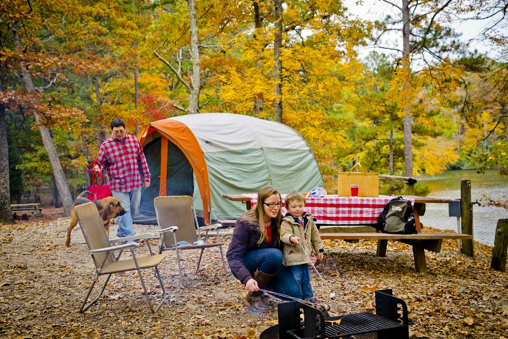 Fall in Georgia State Parks - FDR Camping, Cooking While Camping