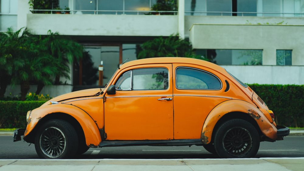 Orange Bug Car