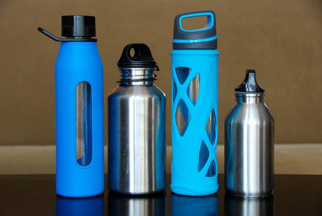 water bottles, travel health tips