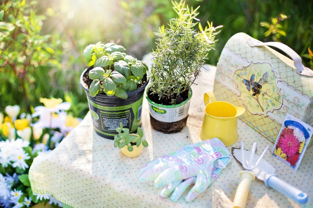 gardening tools, self-care on a budget