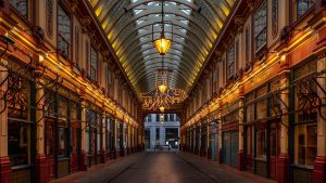 unknown places in London, covered market
