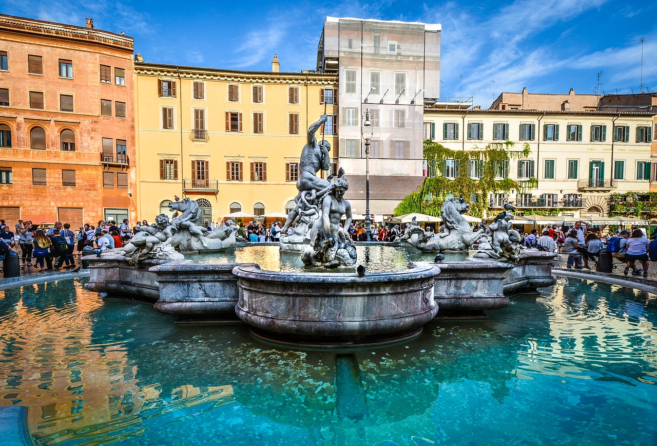 Piazza Navona fountain, Italy