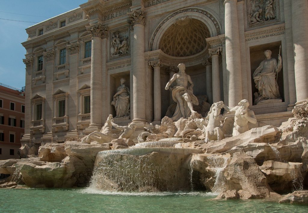 The Trevi Fountain in Rome, Italy, top destinations in italy