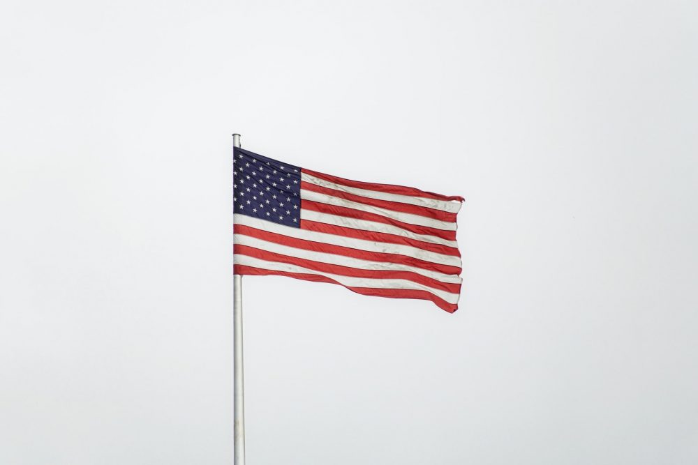 American flag, US, embassy