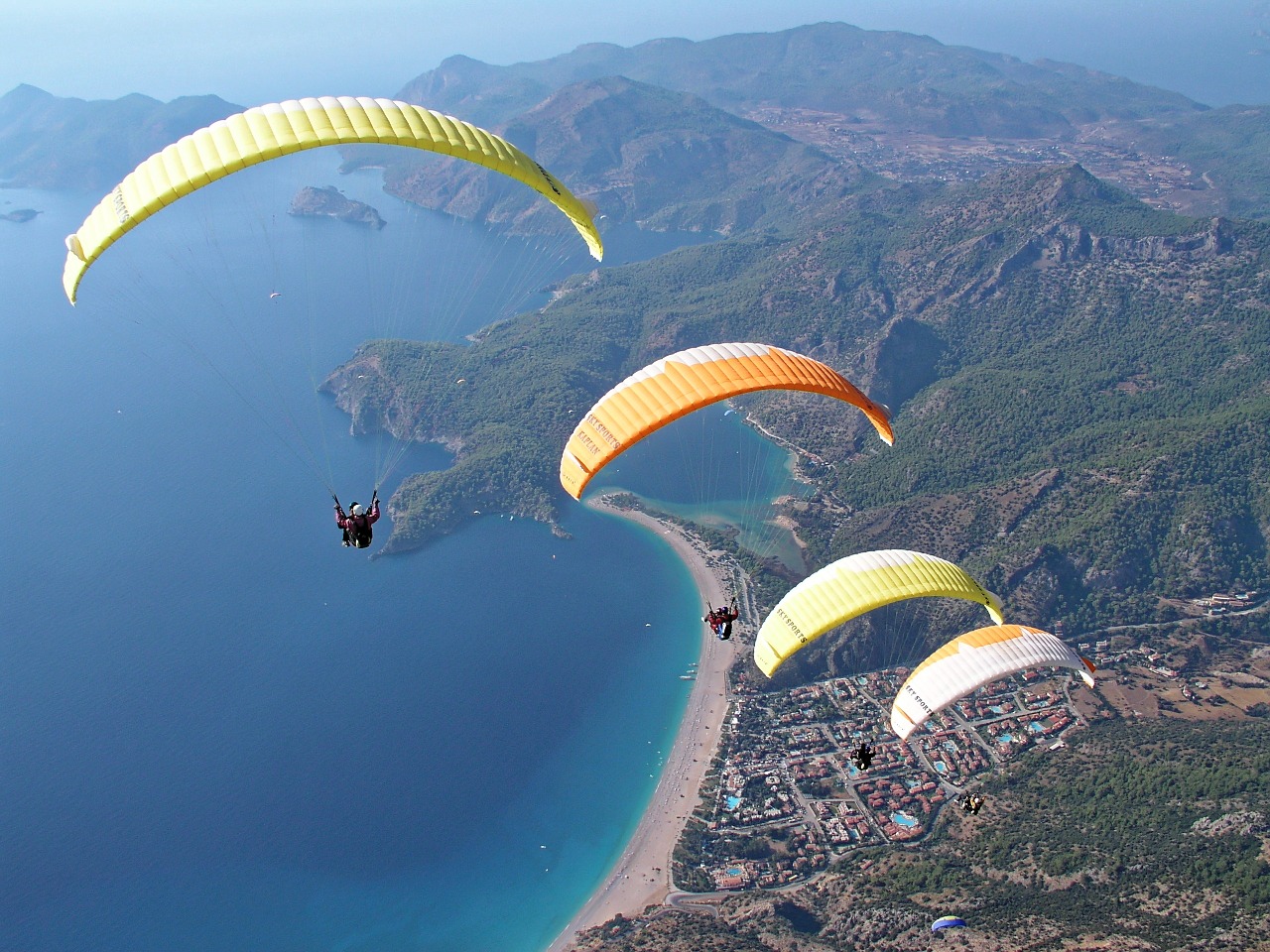adventure sports, paragliding, parachute