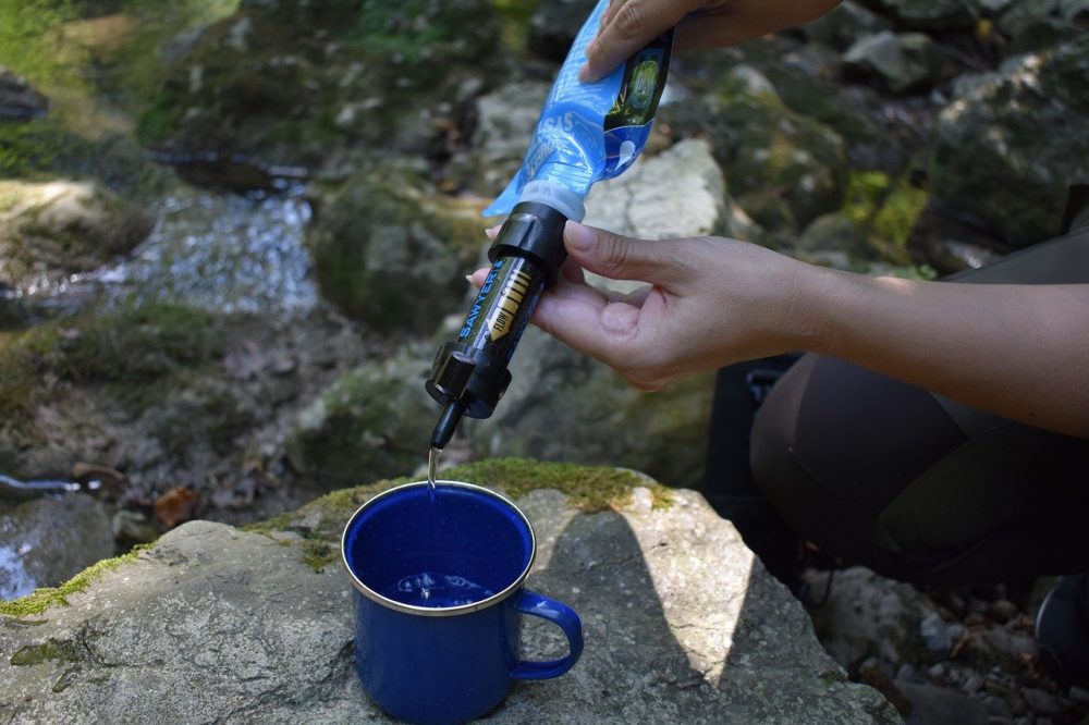 camping trip, portable water filter