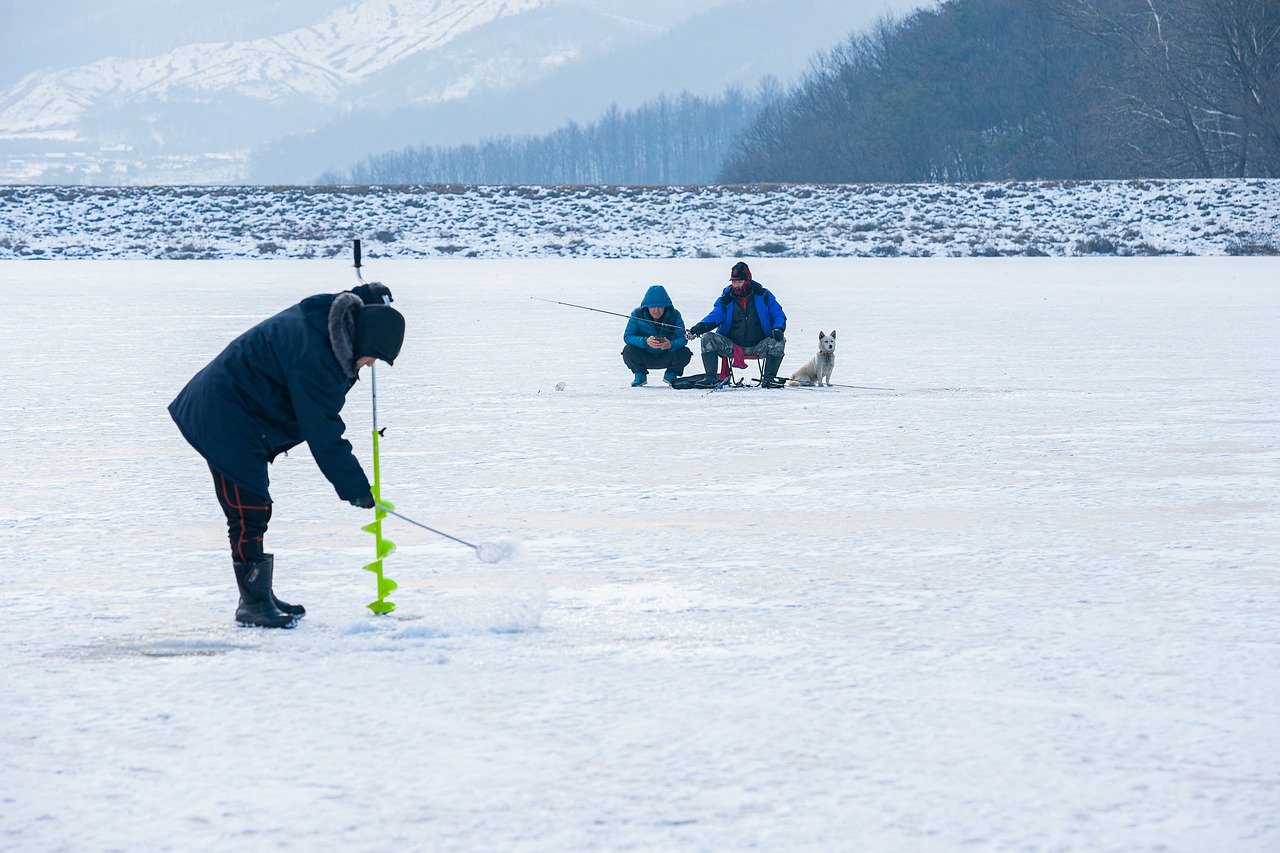 prepare for winter fishing, ice fishing