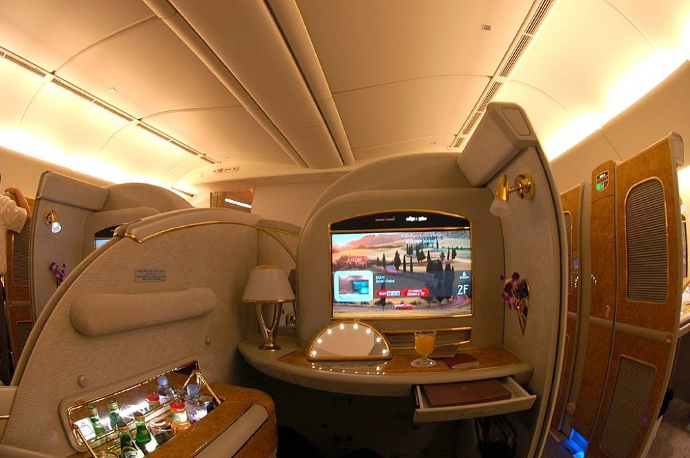 flying Emirates Airlines 