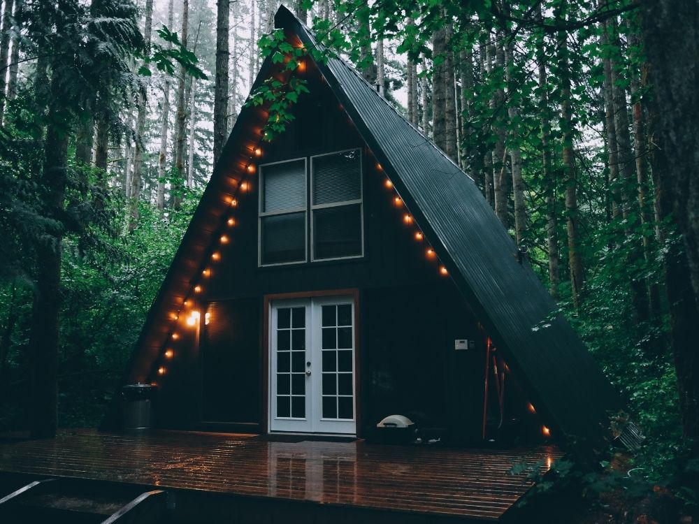 cabin camping, log cabin, mountains, wilderness