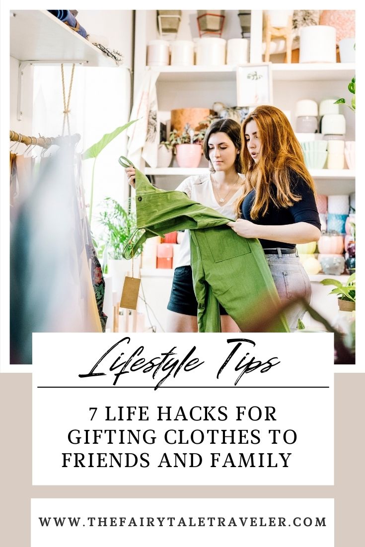 gifting clothes, shopping