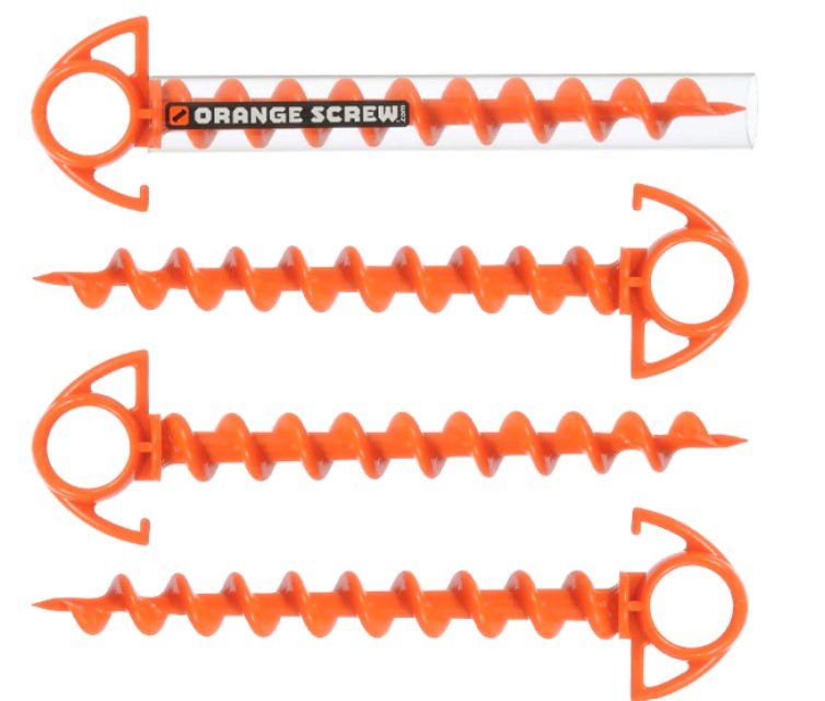 Orange Screw Small Ground Anchor, Father's Day Gift Guide 2022,